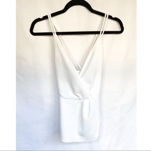 Women’s White Strappy Top